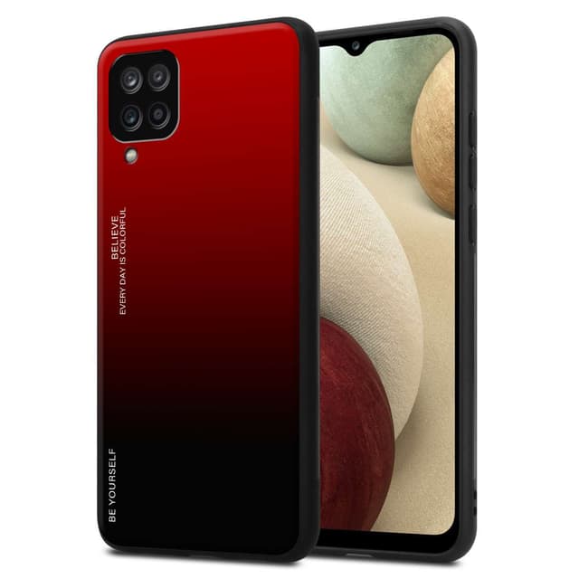 Samsung Galaxy A12 / M12 Skal Fodral Case (Svart)