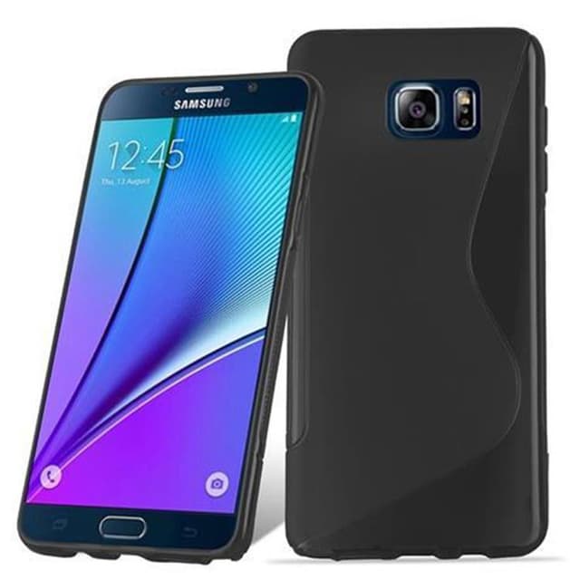 Samsung Galaxy NOTE 5 silikondeksel case (svart)