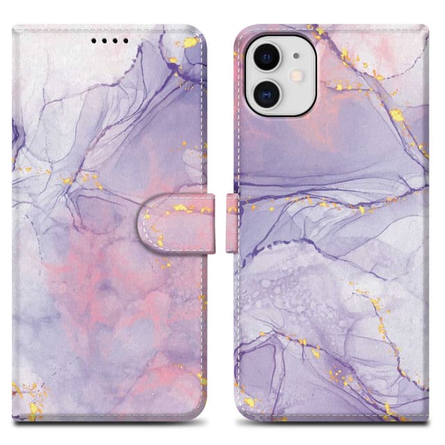 iPhone 11 lommebokdeksel etui (lilla)