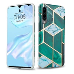 Huawei P30 lommebokdeksel etui (grønn)