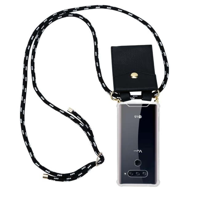 LG V40 Skal Fodral Kedja (Svart)