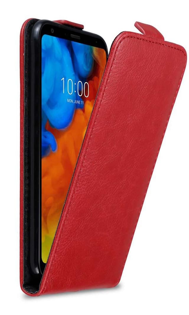 LG Q STYLUS Flipfodral Skal (Röd)