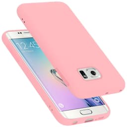 Samsung Galaxy S6 EDGE Cover Etui Case (Lyserød)