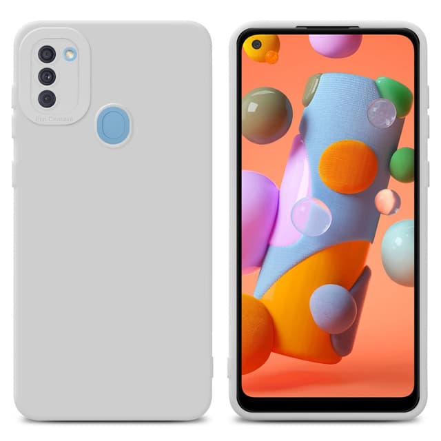 Samsung Galaxy A11 / M11 Skal Fodral Case (Vit)
