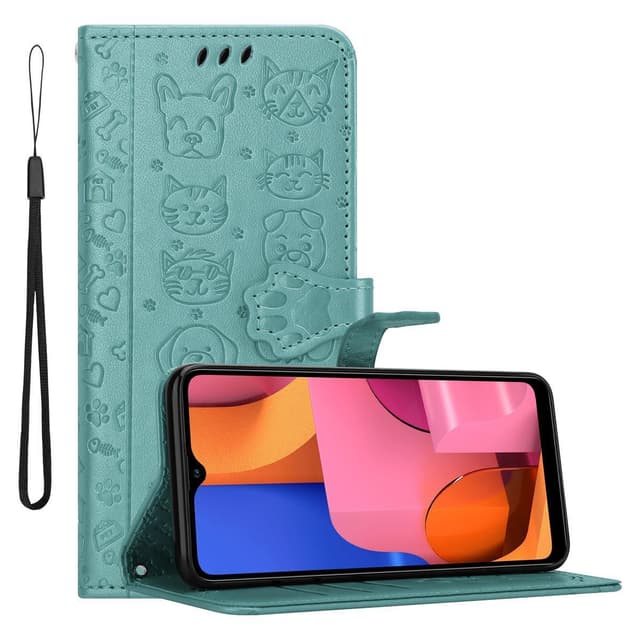 Samsung Galaxy A20s Pungetui Cover Case (Grøn)