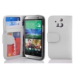 HTC ONE M8 lommebokdeksel case (hvit)