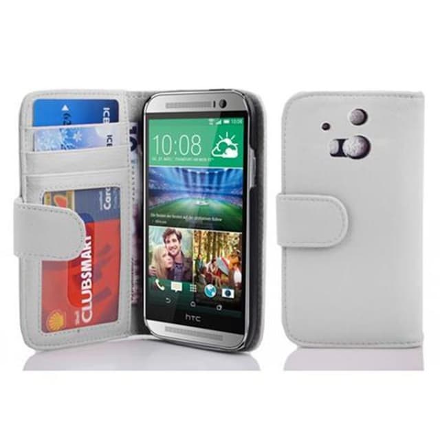 HTC ONE M8 Pungetui Cover (Hvid)