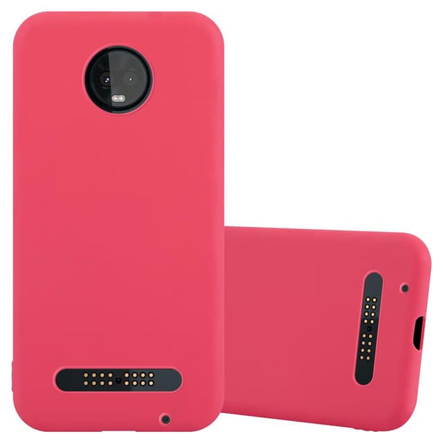 Deksel Motorola MOTO Z3 PLAY Silikon cover (rød)