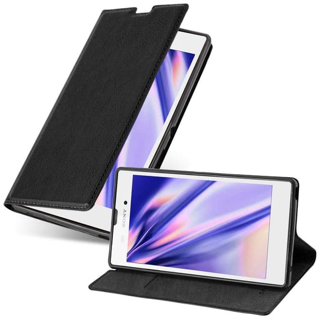 Sony Xperia T3 lommebokdeksel case (svart)