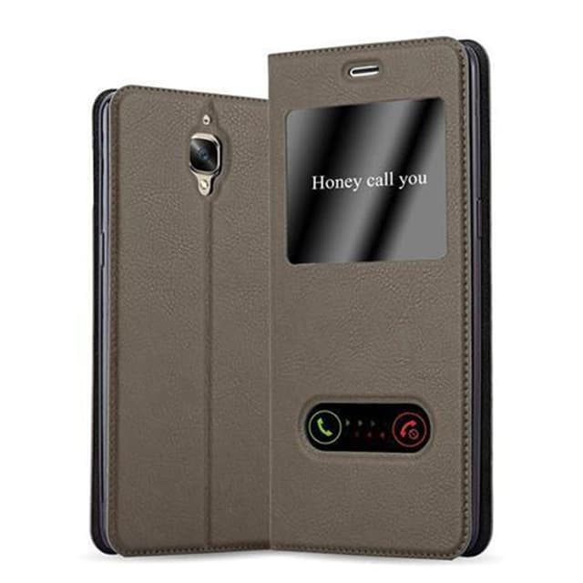 Lompakkokotelo OnePlus 3 / 3T Case (Ruskea)