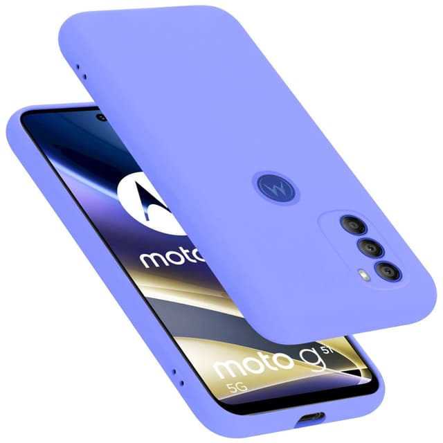 Motorola MOTO G51 5G silikondeksel case (Lilla)