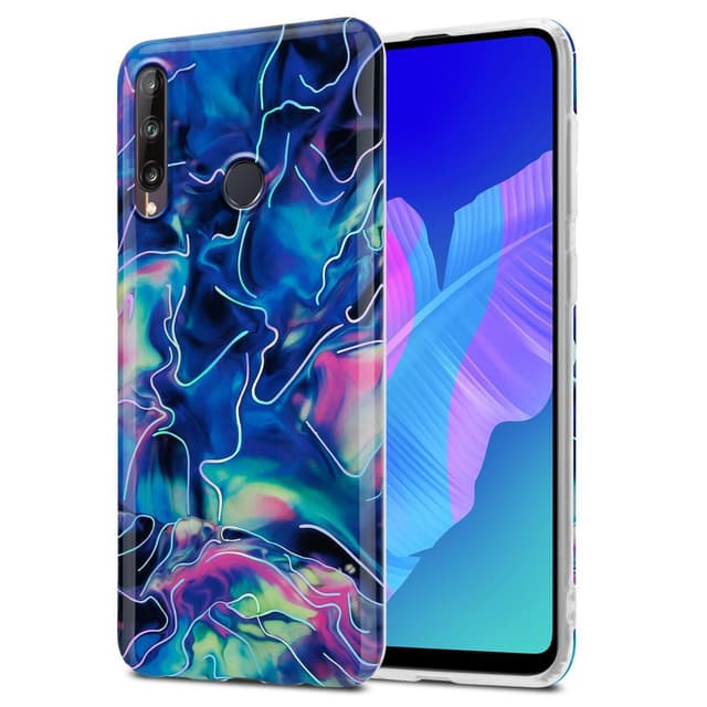 Huawei P40 LITE E Pungetui Cover Case (Blå)