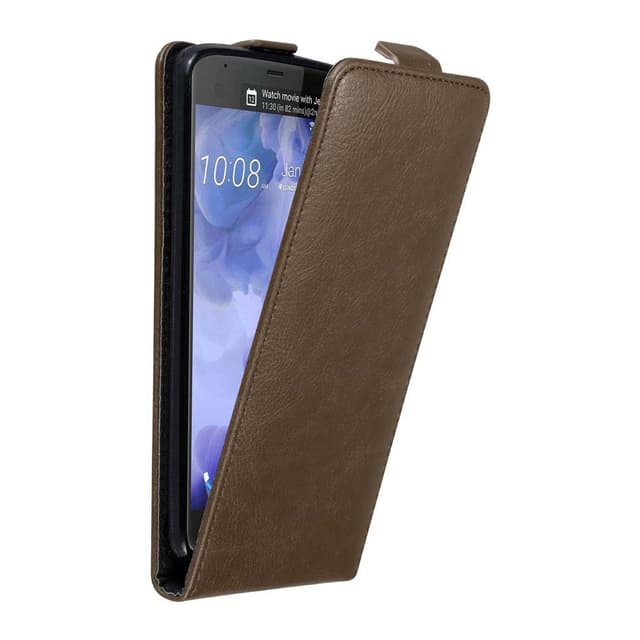 HTC U ULTRA Pungetui Flip Cover (Brun)