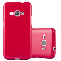 Samsung Galaxy J1 2015 Deksel Case Cover (rød)