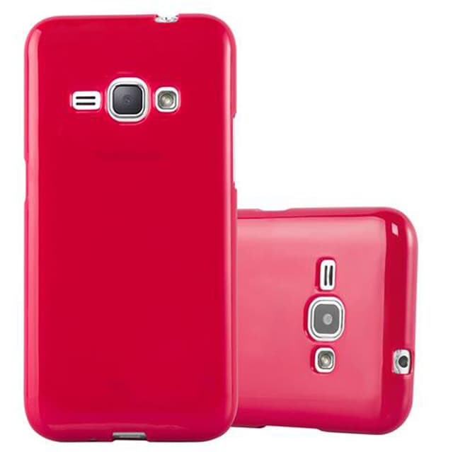 Samsung Galaxy J1 2015 Suojakuori Kotelo (Punainen)