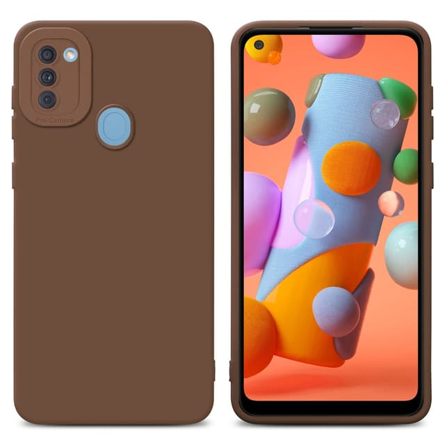 Samsung Galaxy A11 / M11 Cover Etui Case (Brun)