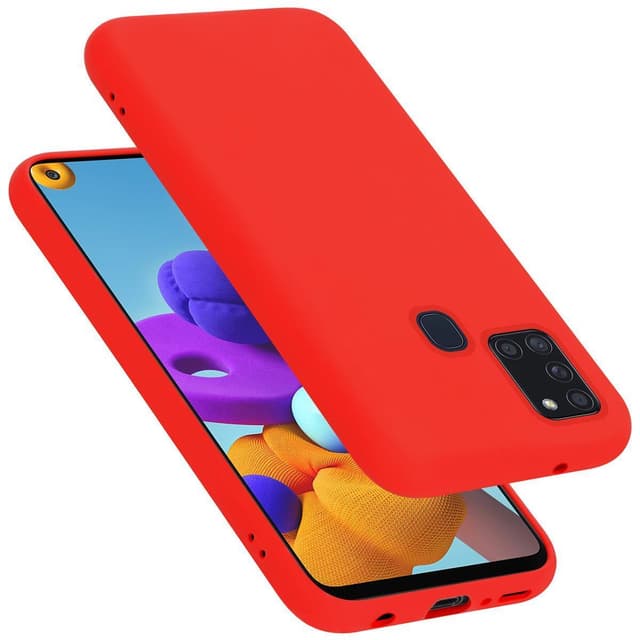 Samsung Galaxy A21s Suojakuori Kotelo (Punainen)