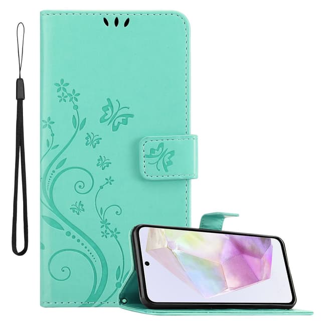 Samsung Galaxy A35 Plånboksfodral Skal (Turkos)