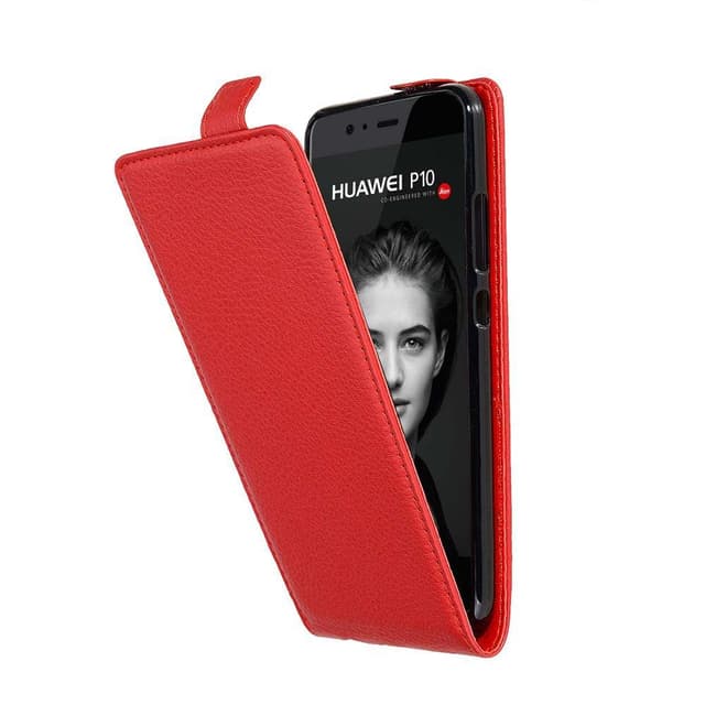 Huawei P10 Pungetui Flip Cover (Rød)