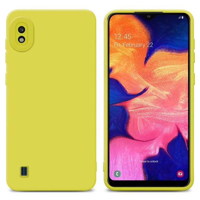 Samsung Galaxy A10 Skal Fodral Case (Gul)