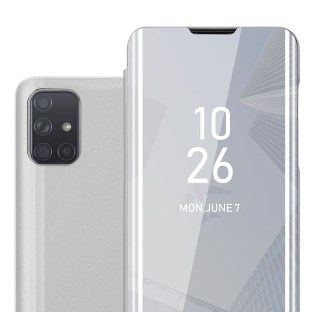 Samsung Galaxy A71 4G Plånboksfodral Skal (Silver)