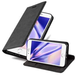 iPhone 6 / 6S Suojakuori Lompakkokotelo (Musta)