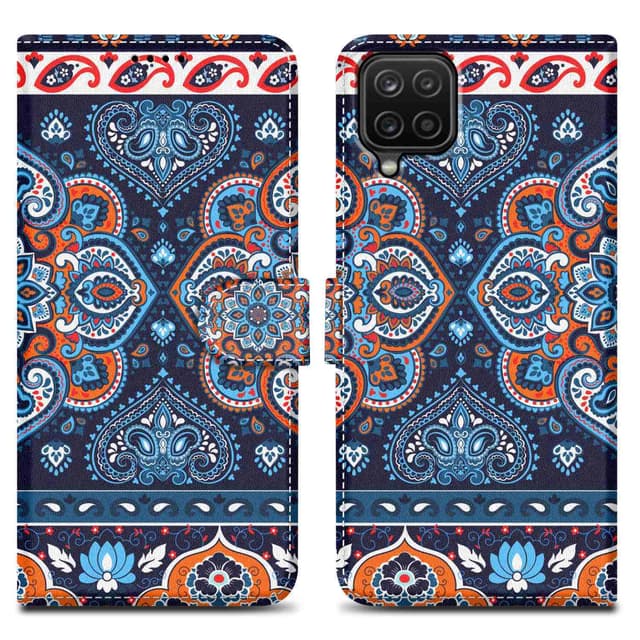 Samsung Galaxy A12 / M12 Plånboksfodral Skal (Blå)
