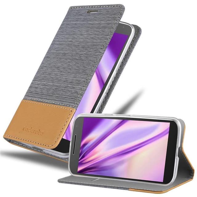 Motorola MOTO G4 / G4 PLUS lommebokdeksel etui (grå)