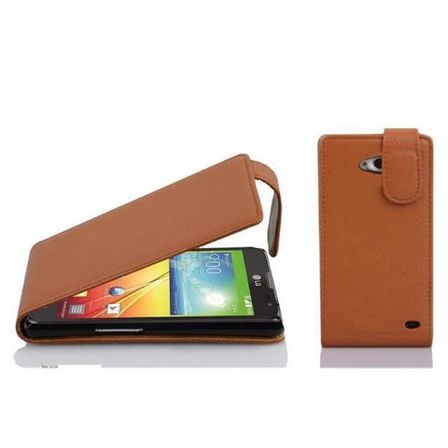 LG L90 (1. SIM) Suojakuori Lompakkokotelo (Ruskea)