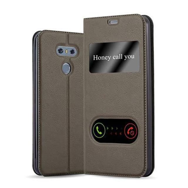 LG G6 Plånboksfodral Skal (Brun)