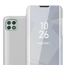 Suojakuori Samsung Galaxy A22 5G Lompakkokotelo (Hopea)