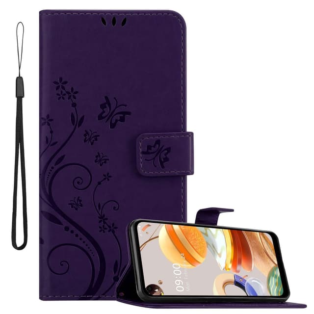 LG K61 Suojakuori Lompakkokotelo (Violetti)