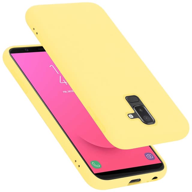 Samsung Galaxy A6 PLUS 2018 Skal Fodral Case (Gul)