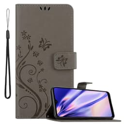 Samsung Galaxy A21 Suojakuori Lompakkokotelo (harmaa)
