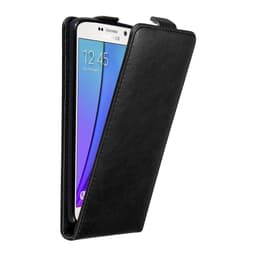 Samsung Galaxy NOTE 5 Suojakuori Lompakkokotelo (Musta)