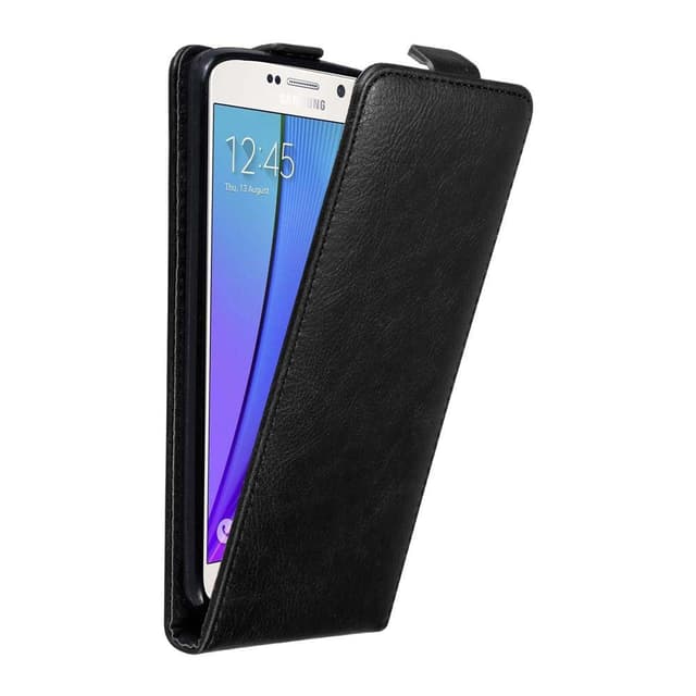 Samsung Galaxy NOTE 5 Suojakuori Lompakkokotelo (Musta)