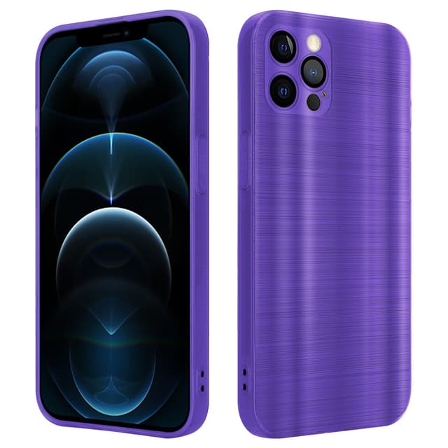 iPhone 12 PRO MAX Silikondeksel Beskyttelse (lilla)