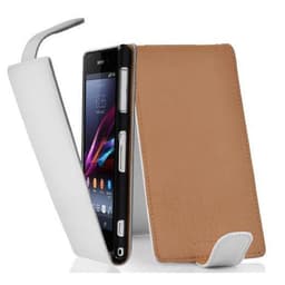 Sony Xperia Z1 COMPACT Flipfodral Skal (Vit)