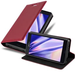 Sony Xperia Z3 COMPACT lommebokdeksel case (rød)