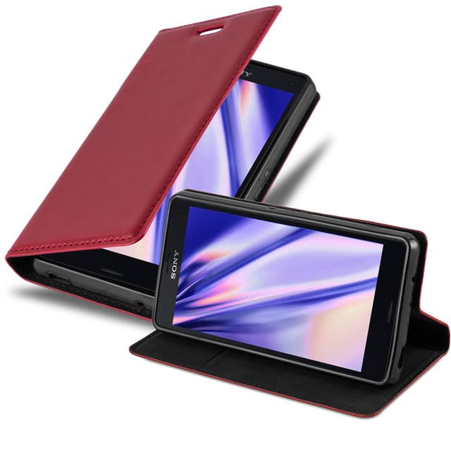 Sony Xperia Z3 COMPACT lommebokdeksel case (rød)