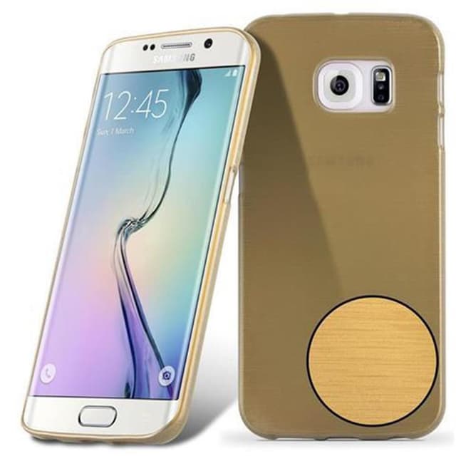 Samsung Galaxy S6 EDGE Cover Etui Case (Guld)