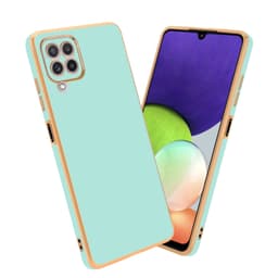 Samsung Galaxy A22 4G Skal Fodral Case (Grön)