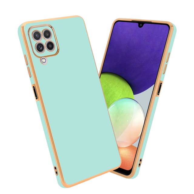 Samsung Galaxy A22 4G Skal Fodral Case (Grön)
