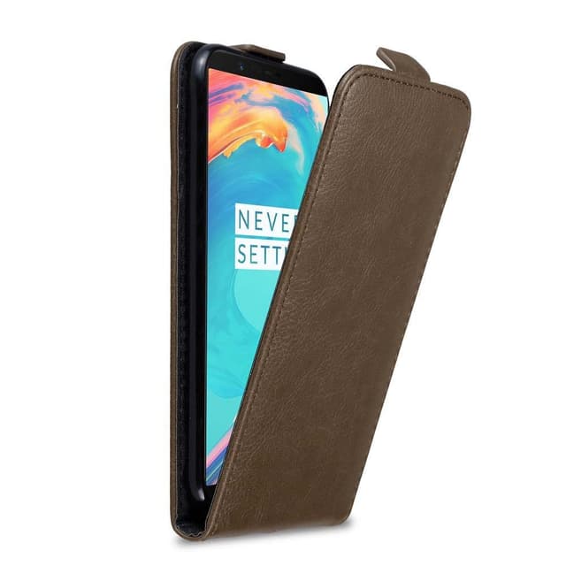 OnePlus 5T Pungetui Flip Cover (Brun)