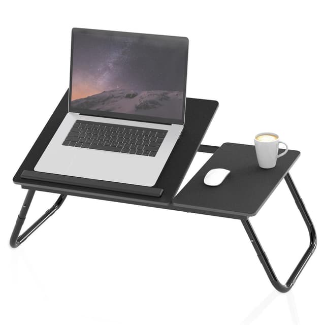 Utfällbart och höj- och sänkbart laptopbord