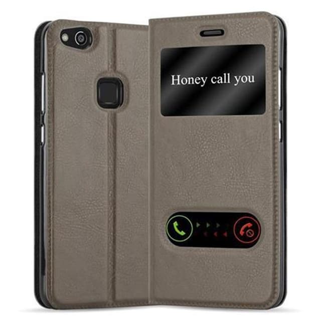 Huawei P10 LITE Plånboksfodral Skal (Brun)