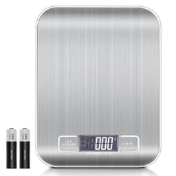 Kjøkkenvekt digital vekt 5 kg vanntett (sølv)