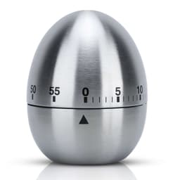 Egg Timer Rustfritt stål Kjøkken Timer (sølv)