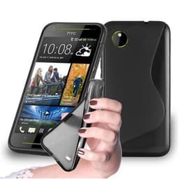 HTC Desire 700 Suojakuori Case Cover (Musta)