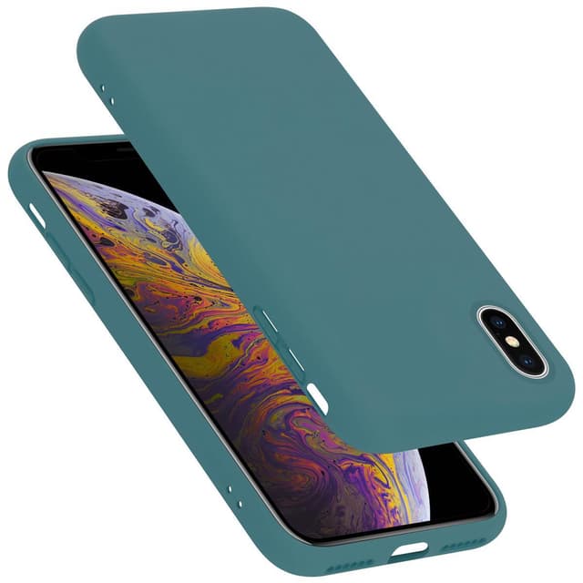 iPhone X / XS Cover Etui Case (Grøn)